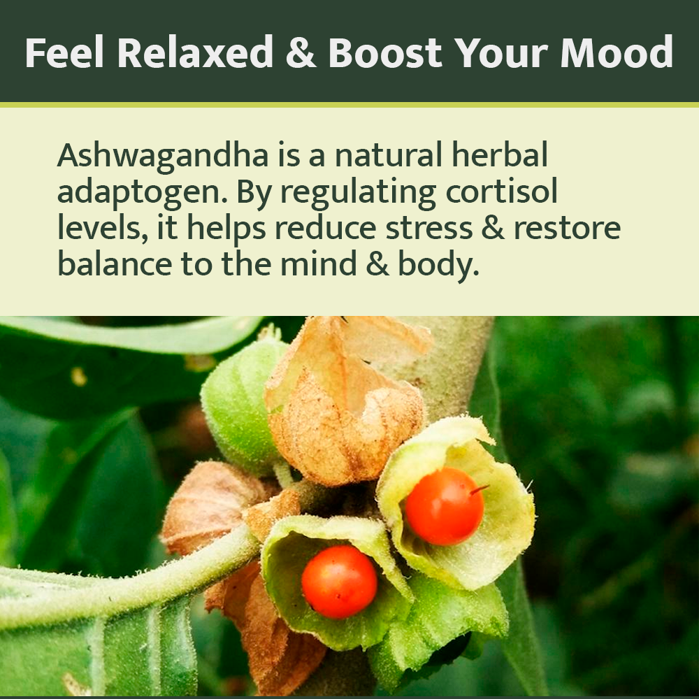 Organic Ashwagandha 1,950 mg - 120 Vegan Capsules - Gluten Free, Non-GMO Supplement, Supports Mood.